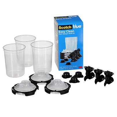 ScotchBlue™ Easy Clean Paint Sprayer Refill Kit in package.